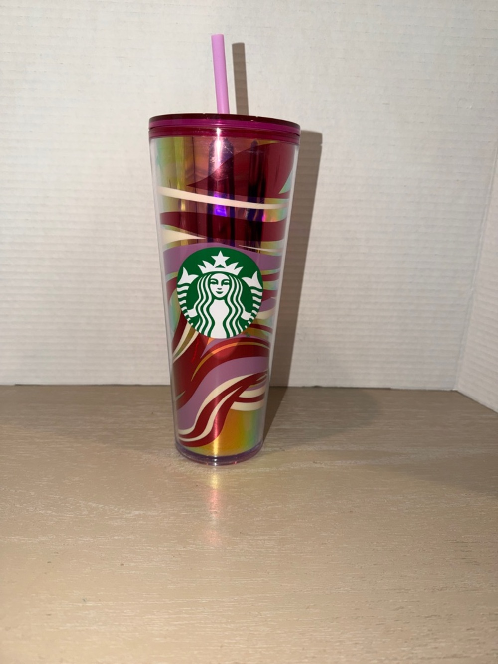 Starbucks Pink and Purple Double-Wall Insulated Tumbler…NEW!